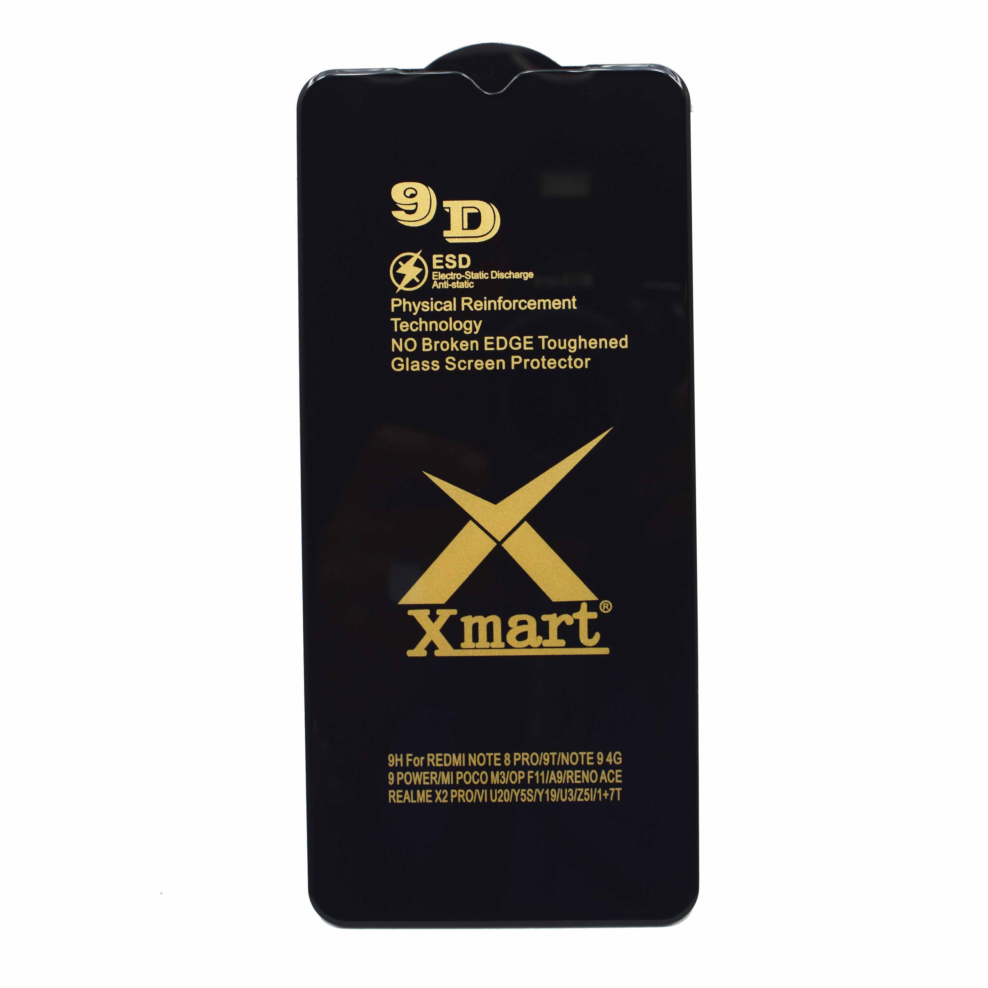 Xmart 9H Full Glue Tempered Glass For  Redmi Note 8 Pro 9T Note 9 4G 9 Power MI Poco M3 Oppo F11 A9 Reno ACE Realme X2 Pro VS U20 Y5S Y19 U3 Z51 1+7T